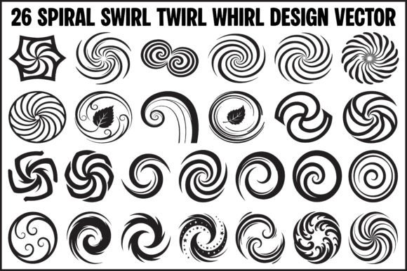 26 Spiral Swirl Twirl Whirl Vector Set: A Strategic Asset for Visual Communication
