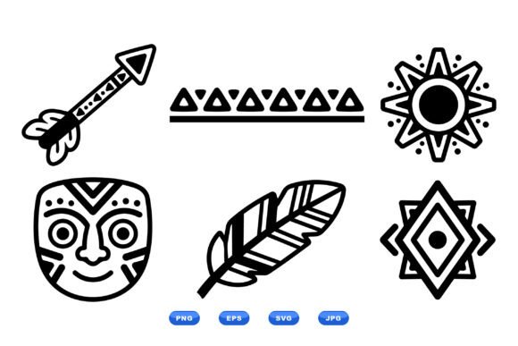 Boho Tribal SVG Icons for Modern Design
