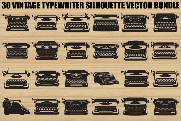 Bringing the Golden Age of Writing to Life with a Vintage Typewriter SVG Bundle