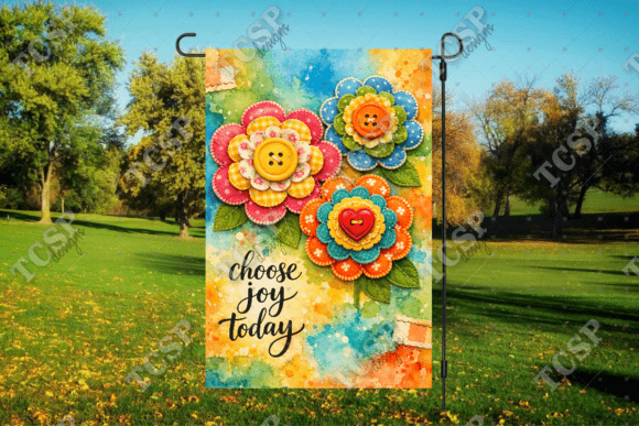Choose Joy Today Floral Garden Flag: A Vibrant Addition to Your Outdoor Space