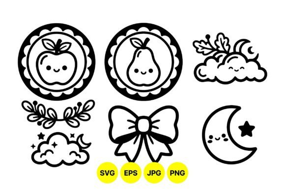 Cute Kawaii Fruit and Moon SVG: A Practical Asset for Modern Design