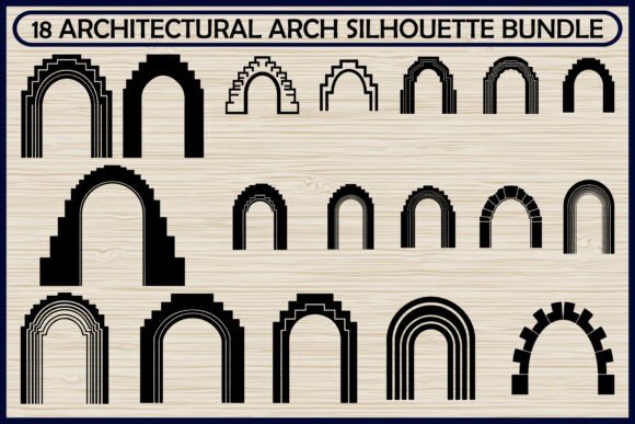 Elevating Design with the 18 Classic Architectural Arch Silhouette Collection