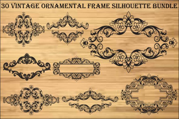 Elevating Digital Design with the Vintage Ornamental Frame SVG Bundle