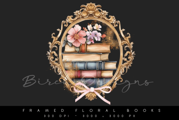 Floral Framed Books: Elevating Your Creative Projects with Vintage Elegance