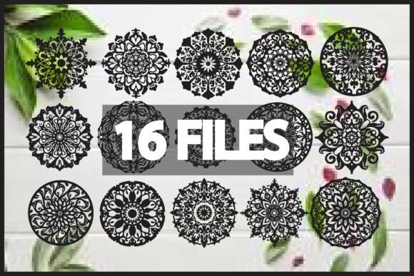 Floral Laser Cut Mandala: Elevating Craft with Intricate Vector Art