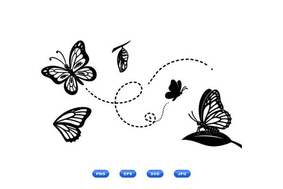 Monarch Butterfly Clipart Pack: Vector Art