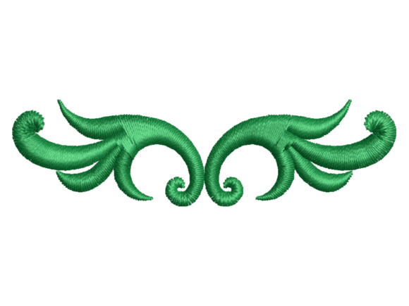 Ottoman Winged Border Embroidery Design