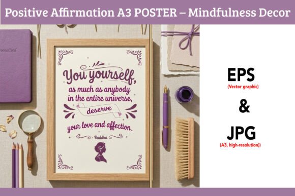 Positive Affirmation POSTER: Elevating Visual Design