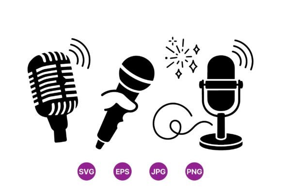 Retro Microphone Clipart Pack: A Strategic Asset for Visual Communication