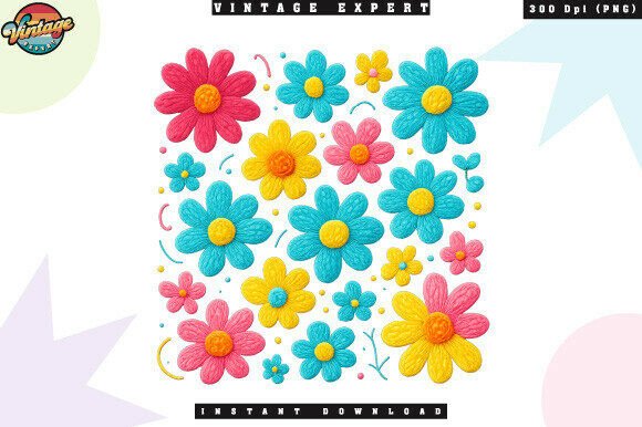 Understanding the Versatility of Colorful Flower Crochet Yarn Faux PNG Assets