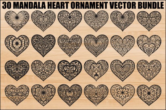 Unlocking Creativity with the Mandala Heart Ornament SVG Bundle