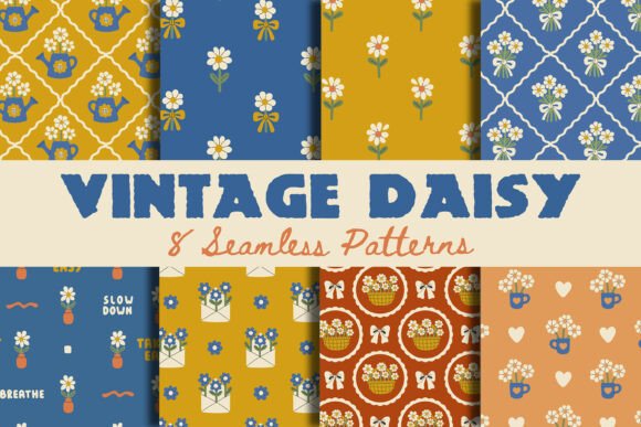 Vintage Daisy Seamless Patterns: A Timeless Aesthetic for Modern Design