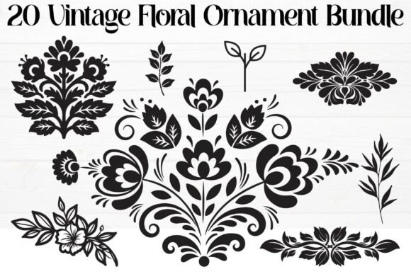 Vintage Floral Ornament: Integrating Classic Botanical Beauty into Your Creative Workflow
