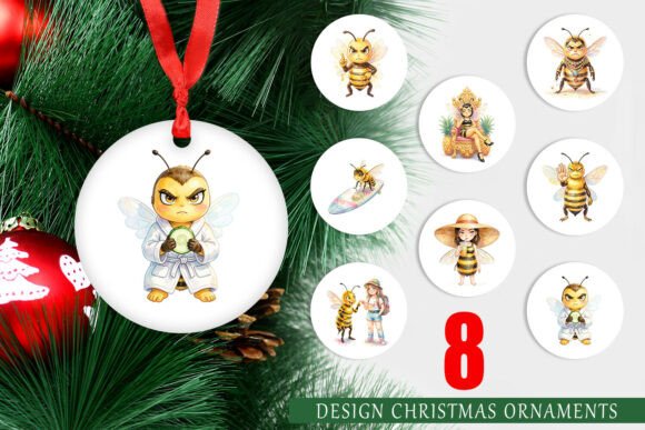 Watercolor Queen Bee Summer Ornament: A Guide to High-Quality Digital Decor