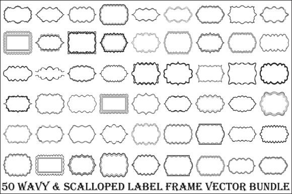 Wavy Scalloped Label Frame Bundle: A Practical Evaluation for Designers
