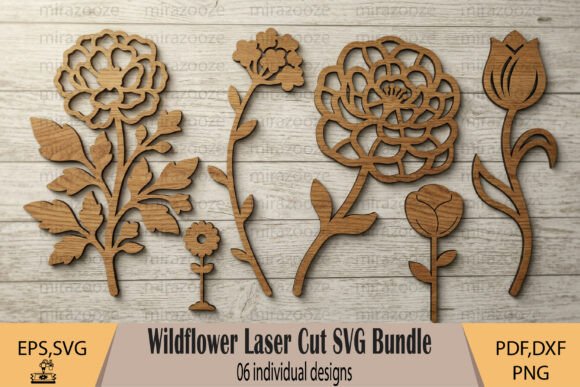 Wildflower Laser Cut SVG Bundle